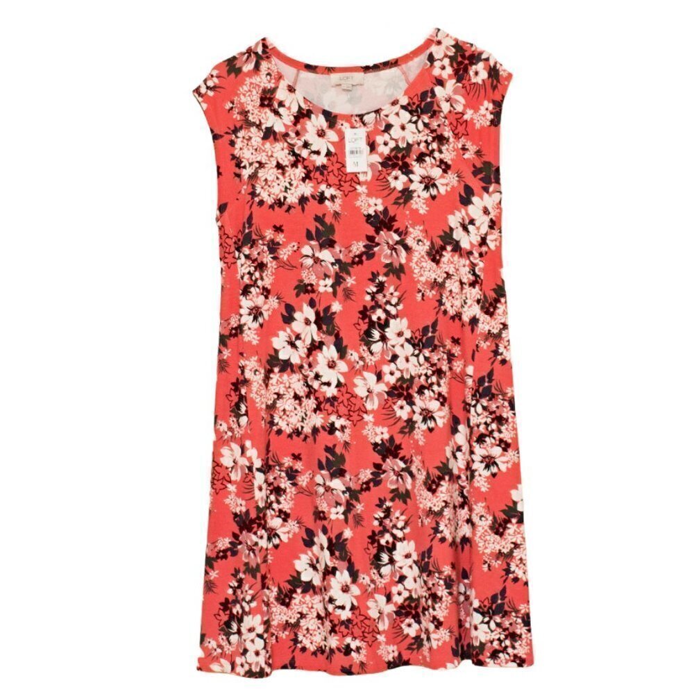 LOFT Fall Floral Jersey Knit Dress